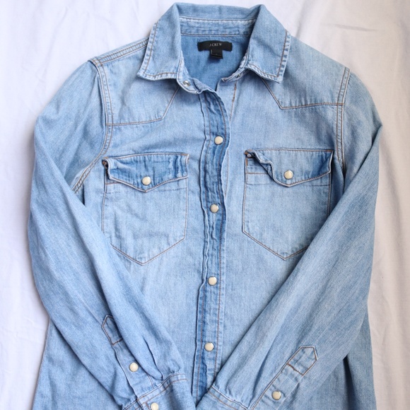 j crew western shirt